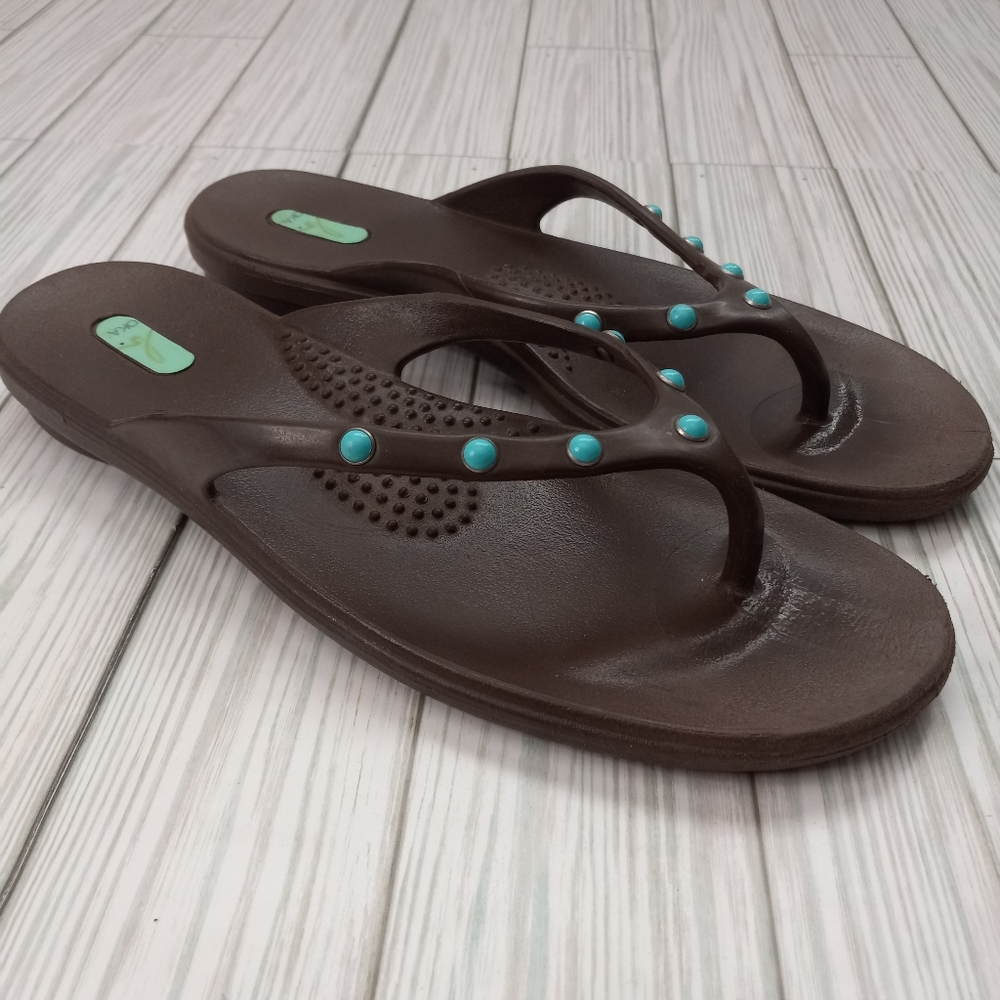 Oka B. Studded Slide Flip Flop Sandals
